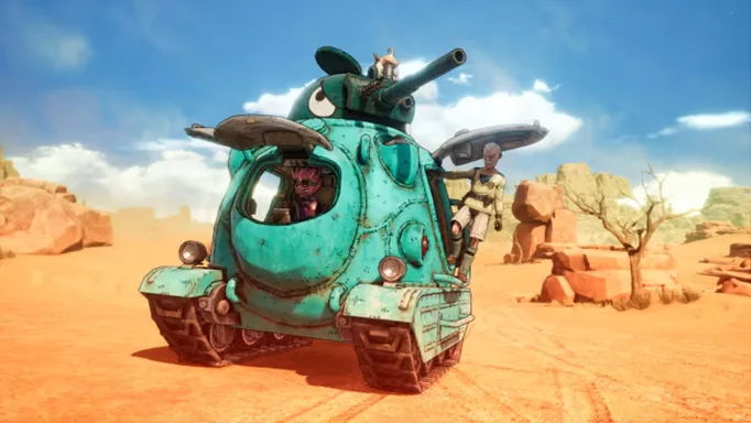 Tank gameplay in Sand Land