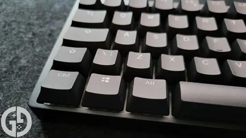 Close up image of the Endgame KB65HE keyboard