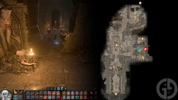 Screenshot of Abdirak's location in Baldur’s Gate 3