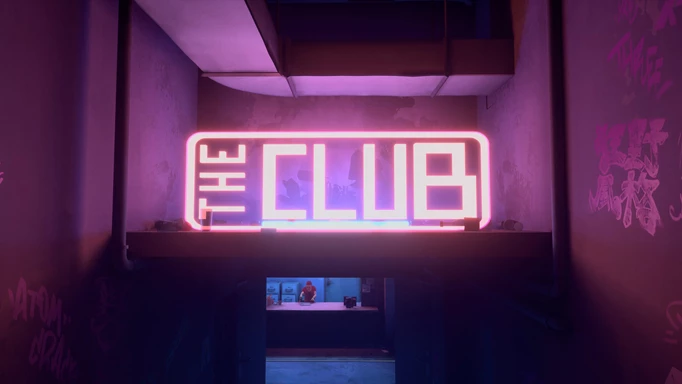 Sifu Detective Board: The Club neon sign.