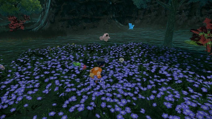 Pokemon Legends Arceus Unown Locations: P Unown in flowers