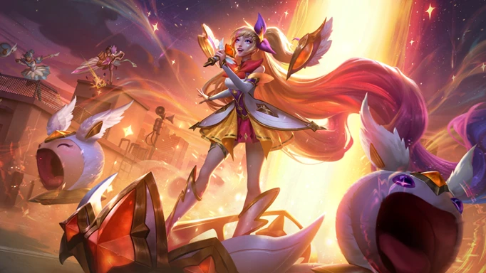 Promo art of Star Guardian Seraphine from League of Legends.