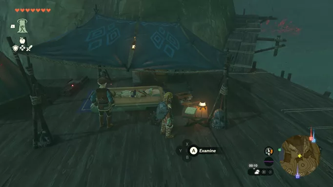 Screenshot of Zelda: Tears of the Kingdom showing the Ring Ruins ledger