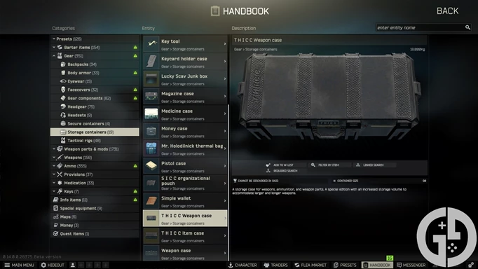 Image of the T H I C C weapon case in Escape from Tarkov