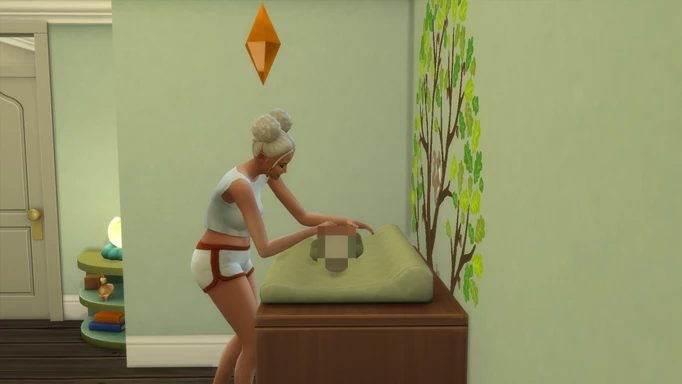 The Sims 4 Growing Together Changing Table