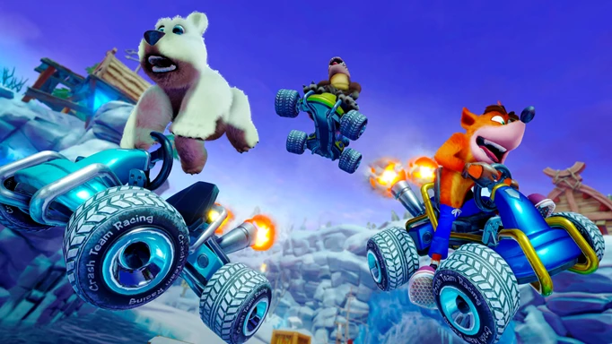 Crash Team Racing Nitro-Fueled polar key art