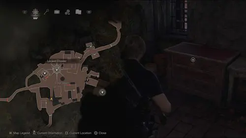 Resident Evil 4 Remake, Village Square Locked Drawer location