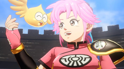 Maam in her martial artist outfit in Infinity Strash: DRAGON QUEST The Adventure of Dai.