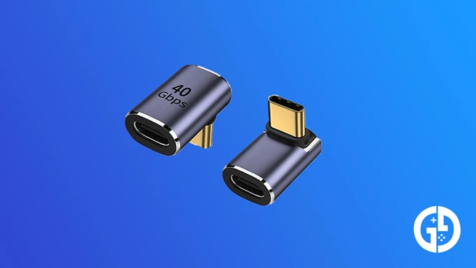 the AreMe 90 degree right angle USB-C adapter for Steam Deck