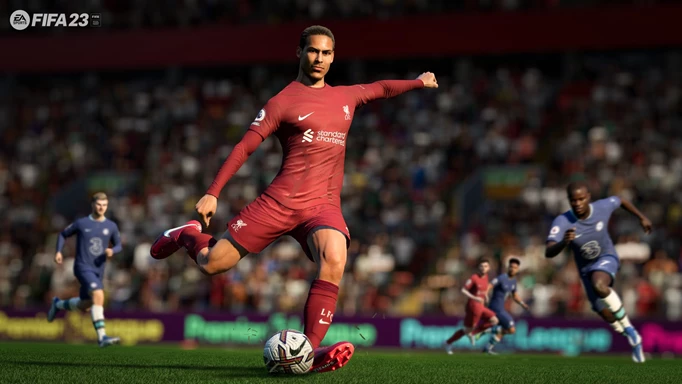 Screenshot of Virgil van Dijk in FIFA 23