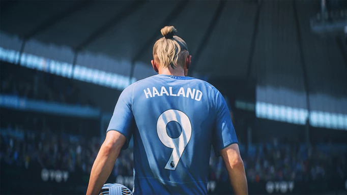 Image of Erling Haaland from behind in EA Sports FC 24