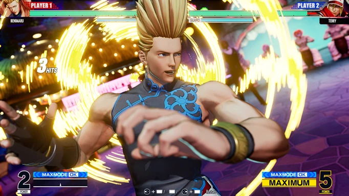 King of Fighters XV: Benimaru using his super