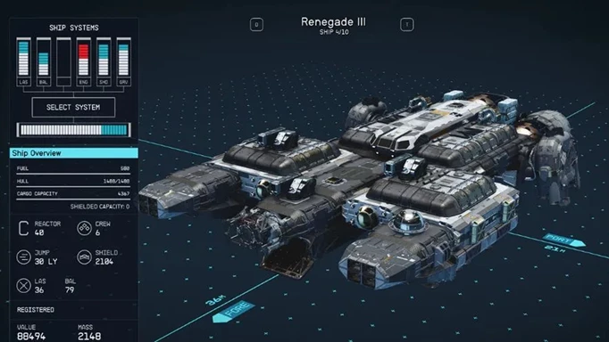 The Renegade ship in Starfield
