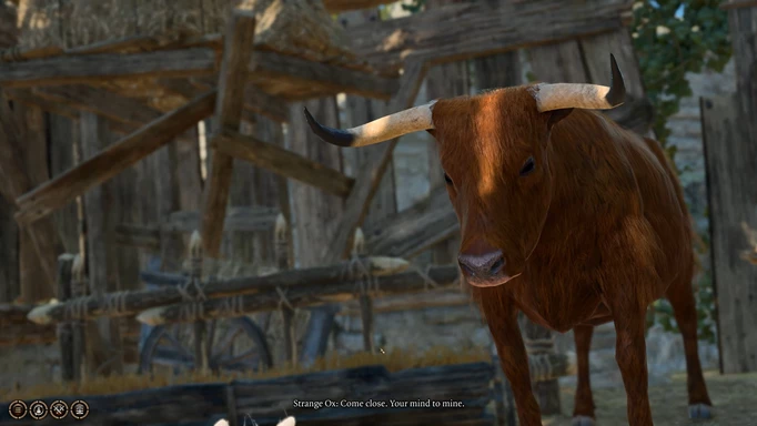 an image of the Baldur's gate 3 Strange Ox in Act 3