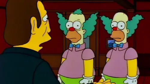 Krusty and Homer in The Simpsons