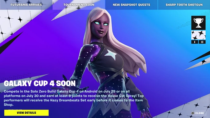 Review the eligibility requirements before committing to Fortnite's Galaxy Cup 4!