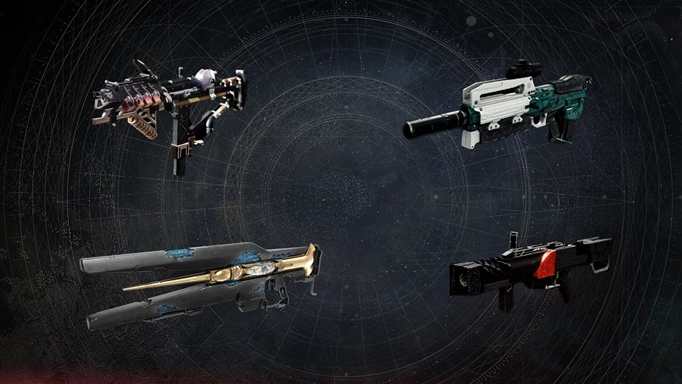 Ikelos SMG, BxR Battler, Divinity, Forbearance weapons, some of the best in Destiny 2 for PvE