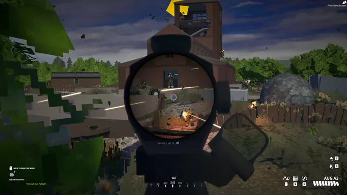 First person image of aiming down sights in BattleBit Remastered