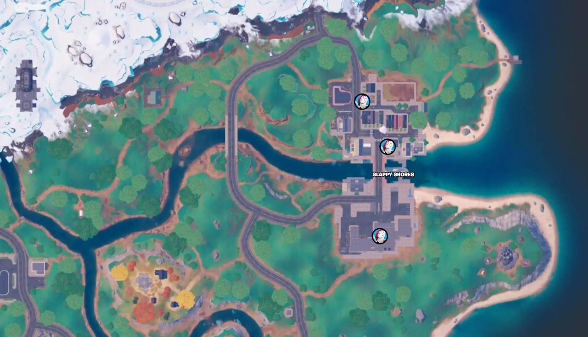 Gwen's location in Fortnite