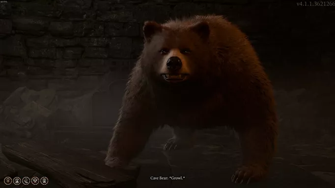 an image of Halsin in bear form locked up in Baldur's Gate 3