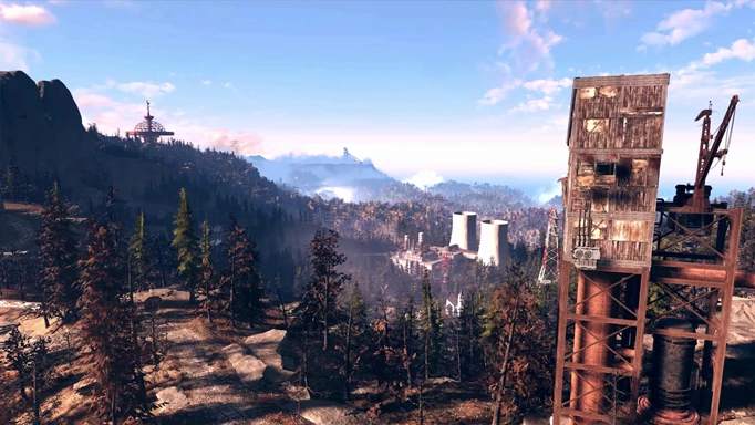 Снимка на отворения пейзаж във Fallout 76