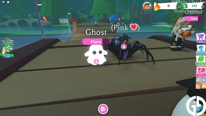 A Ghost pet in Adopt Me!