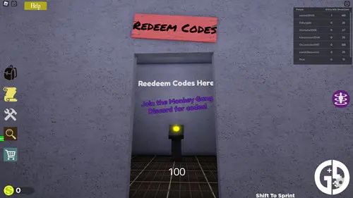The room where you can redeem Shrek in the Backrooms codes.