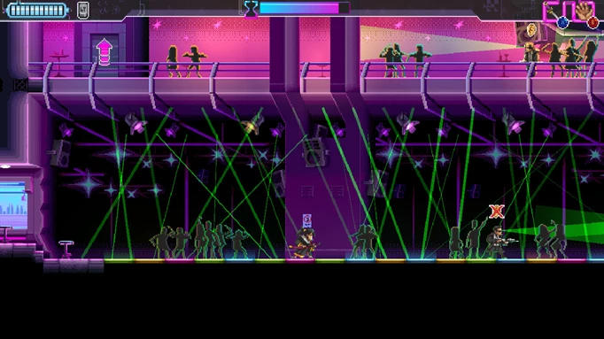a club in Katana ZERO, one of the best games like Ghostrunner 2