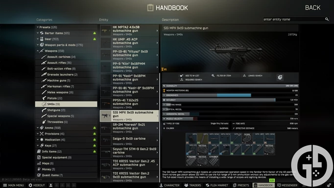 Image of the MPX in Escape from Tarkov