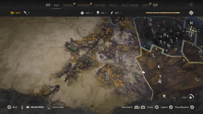 Can you paraglide between regions in Dying Light 2?: A map