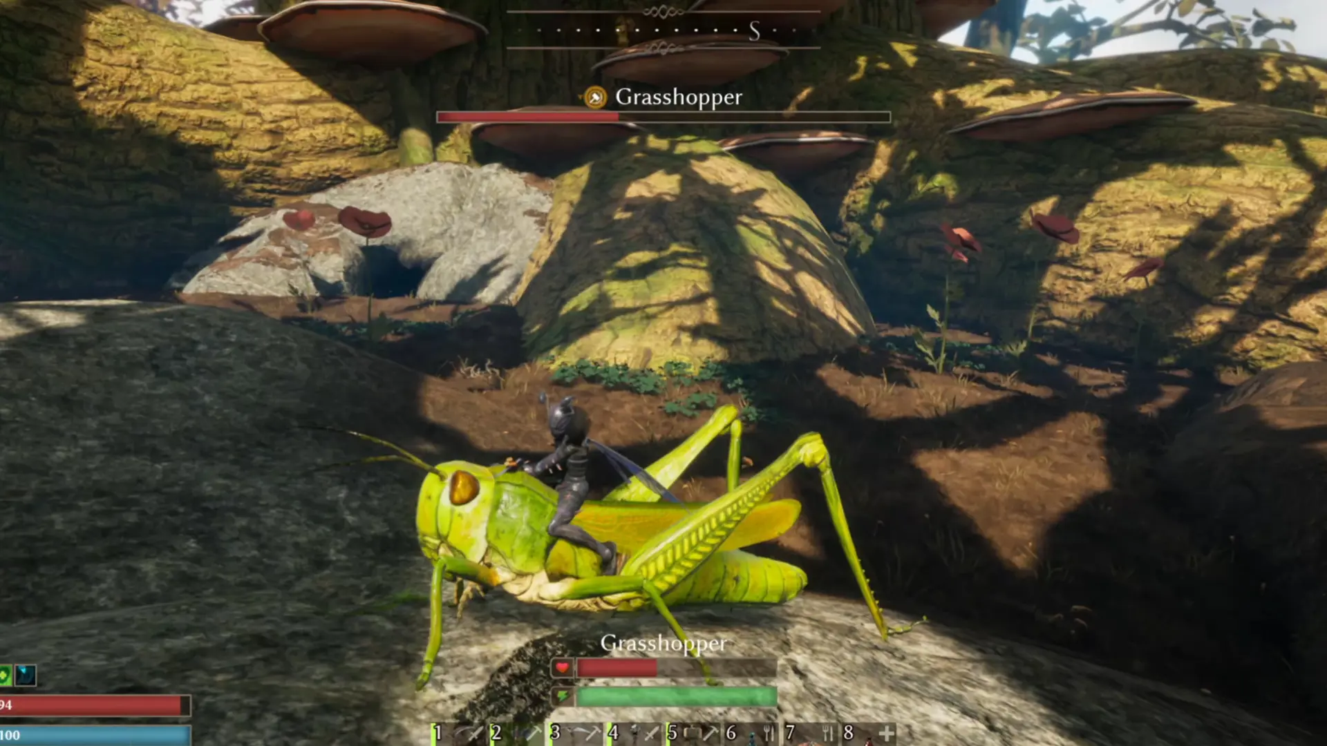 a grasshopper mount in Smallands Survive the Wilds