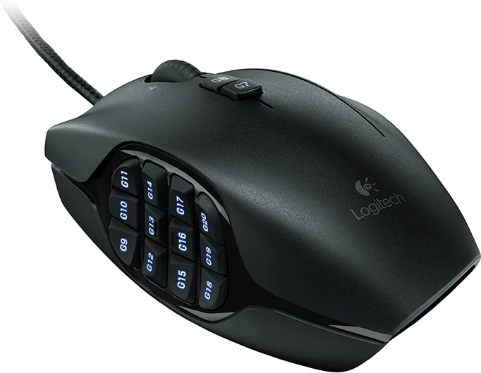promotional image of the Logitech G600
