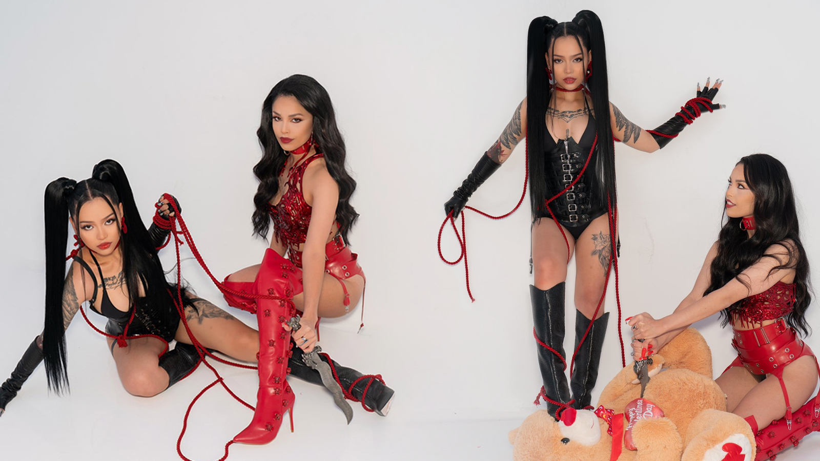 Valkyrae And Bella Poarch Send Fans Wild With Valentine's Photoshoot.