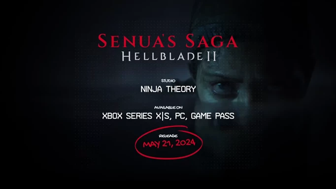 Image showing the release date for Senua's Saga Hellblade 2