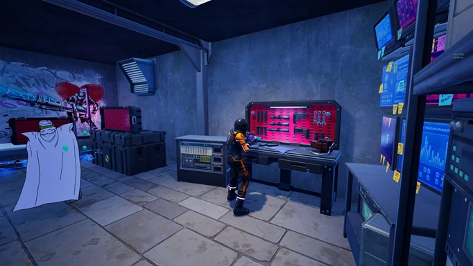 Using a Work Bench inside of a Weapon Bunker