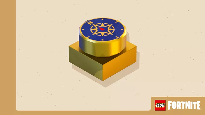 A compass in LEGO Fortnite