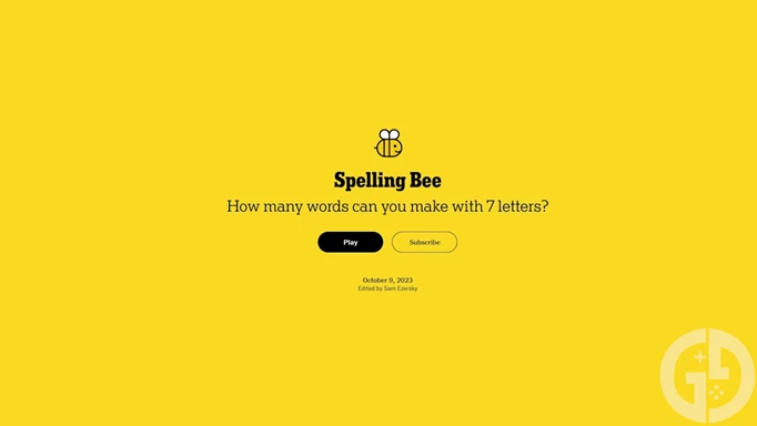 Image of NYT Spelling Bee