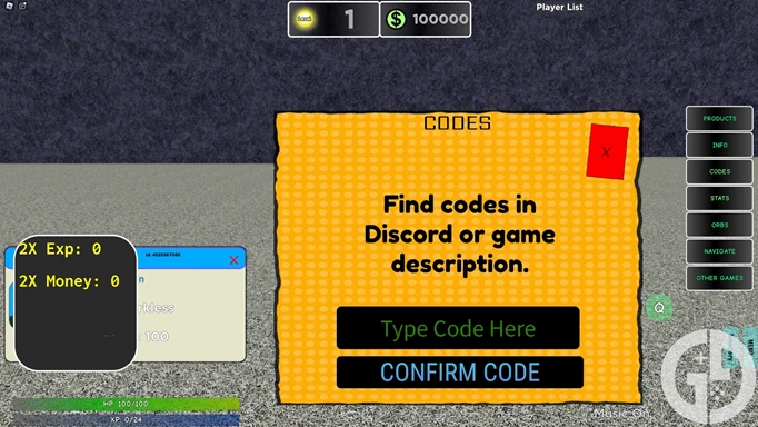 Image showing you how to redeem codes in My Hero Legendary