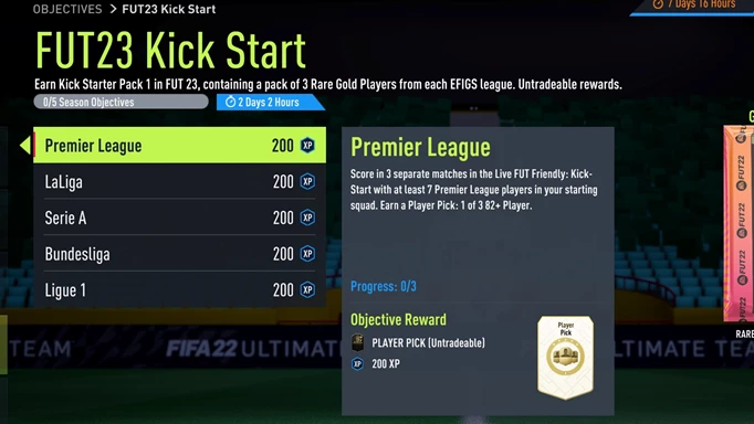FIFA 22 Pre Season Rewards List