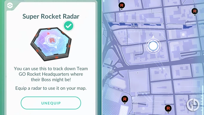A Super Rocket Radar in Pokemon GO