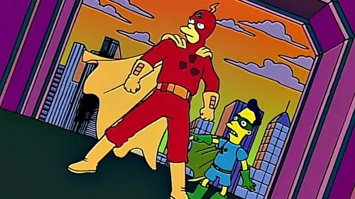 Radioactive Man and Fallout Boy in The Simpsons