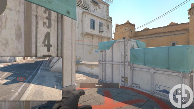 Image of the A Site to Long flash lineup on Dust2 in CS2