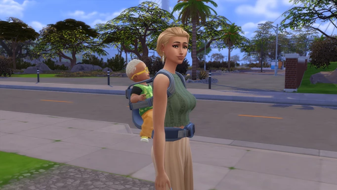 The Sims 4 Growing Together Back Carrier