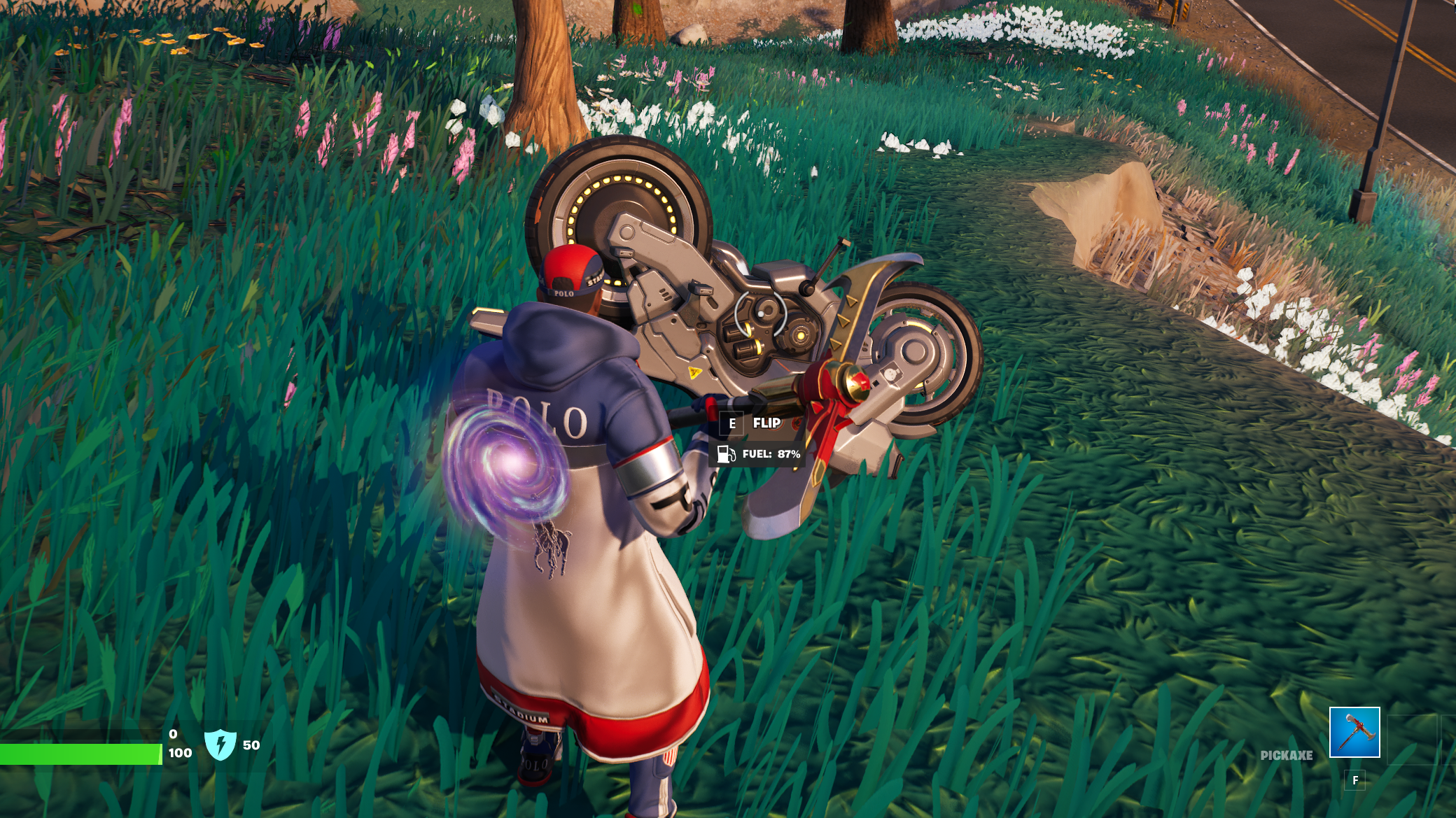 Don't confuse flipping a vehicle with doing a backflip or a front flip!