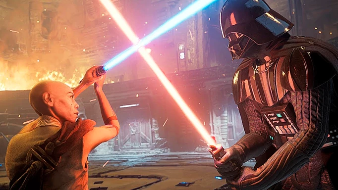 Cere Junda and Darth Vader Star Wars Jedi Survivor