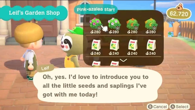 Leif's Garden Shop in Animal Crossing: New Horizons