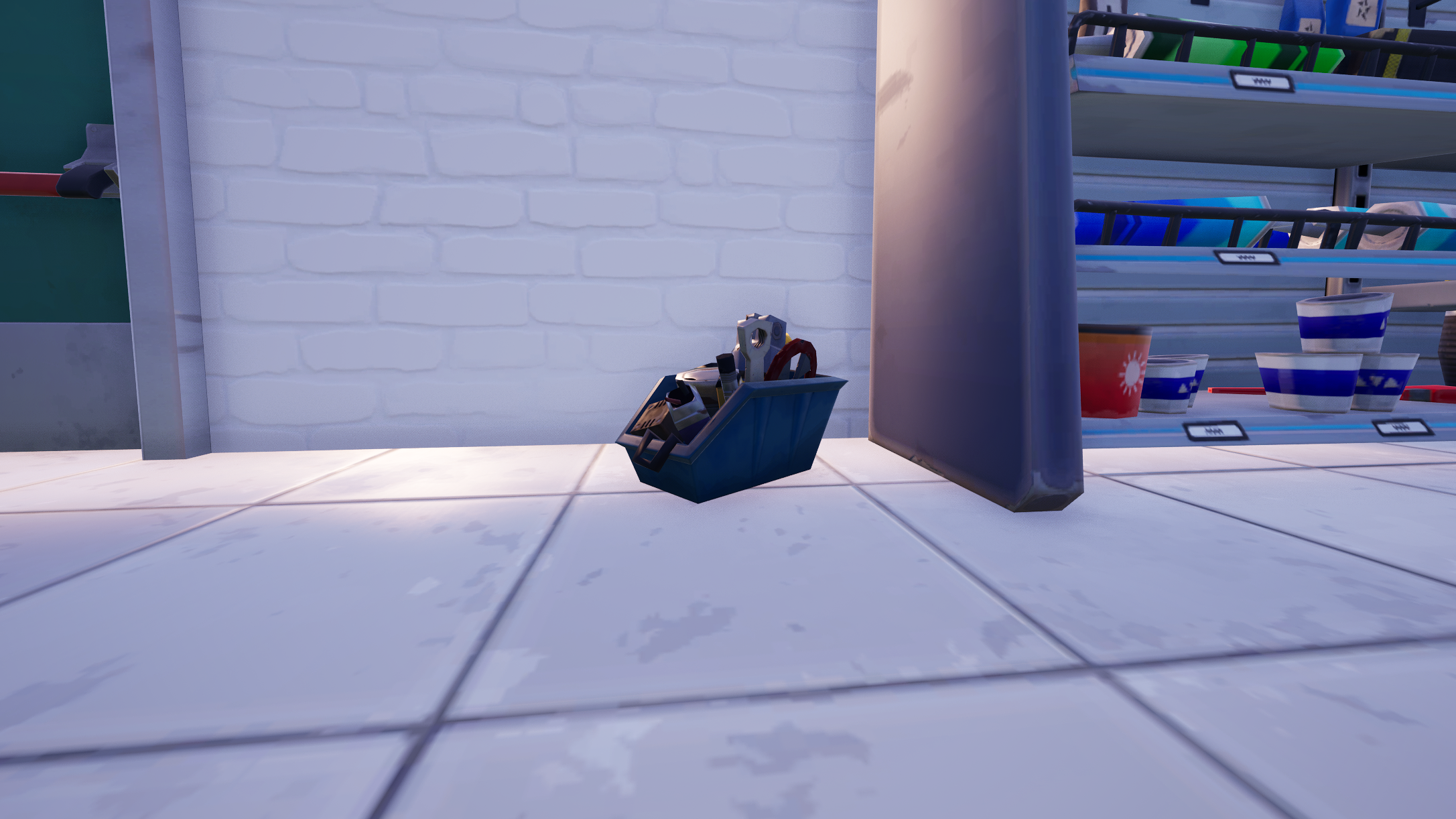 An in-game screenshot of muscle car parts in Fortnite