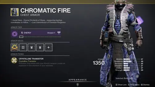 Destiny 2 Chromatic Fire: What it does