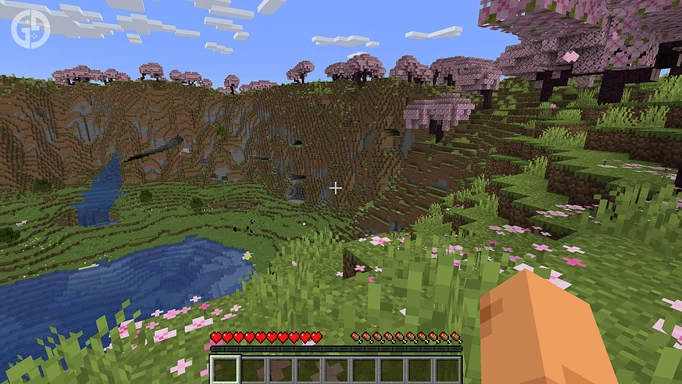 Cherry Grove biome in one of the best Minecraft seeds