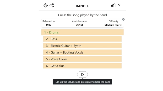 Image of Bandle, the music guessing game